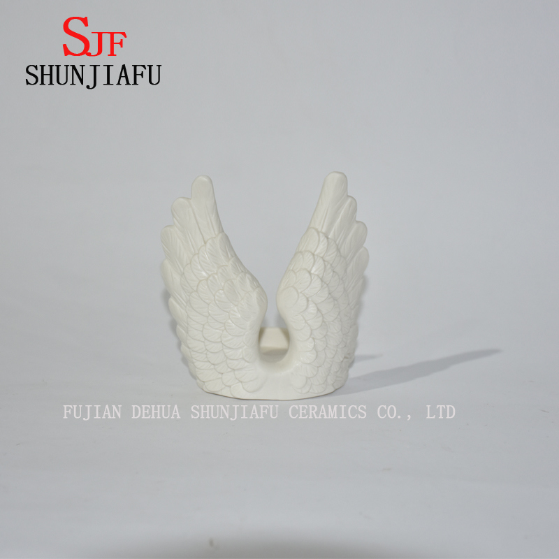 Angel Wings Ceramic Candlestick Ornaments/Home /Christmas Decorations
