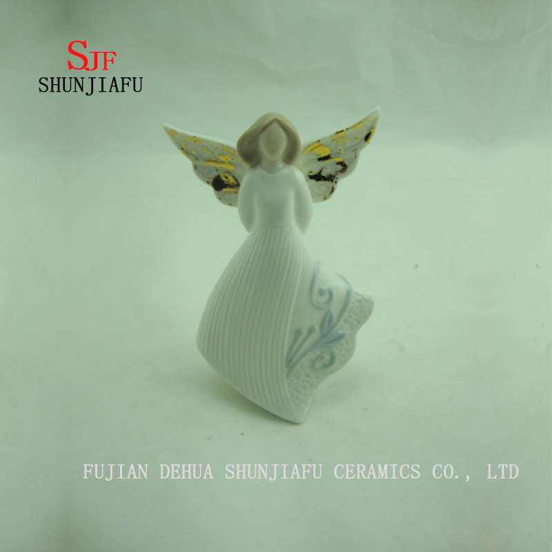 4 PCS / a Variety of Design Ceramic Angel Furnishing Articles/D
