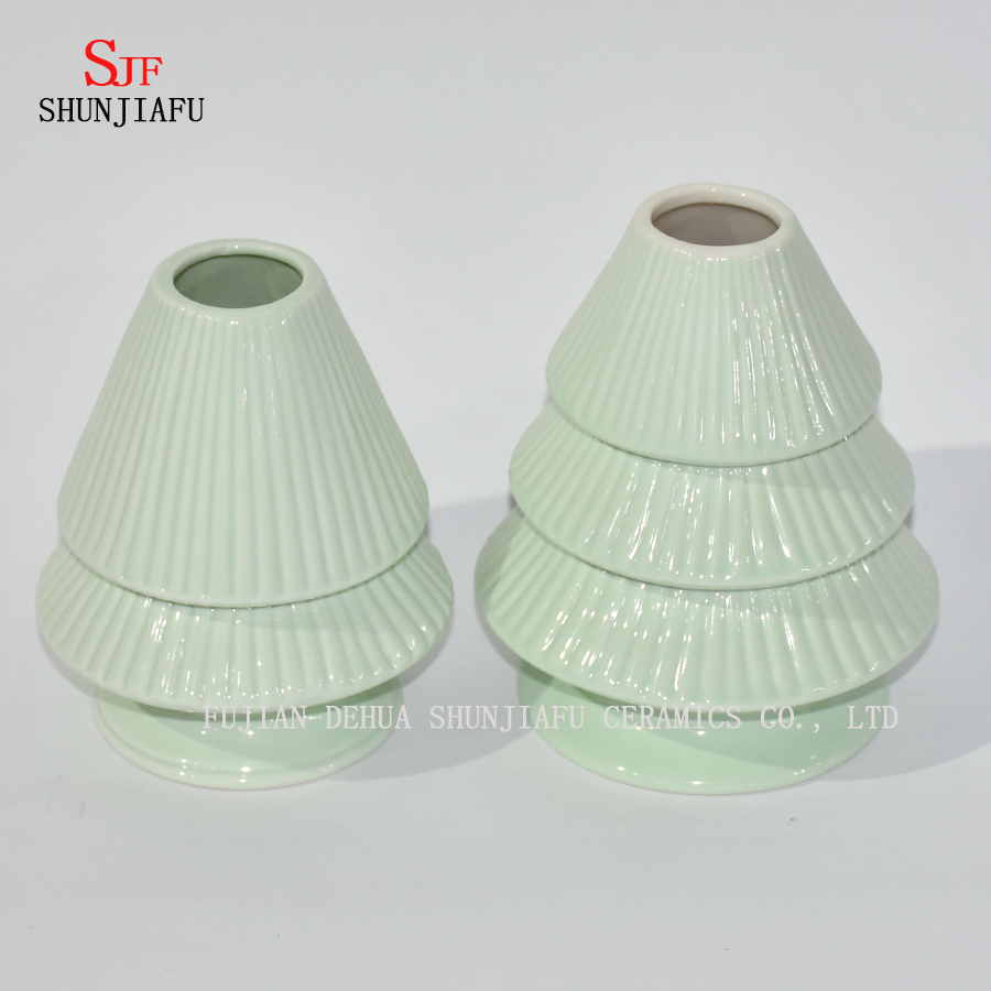 3 Layer Ceramic Canister Green