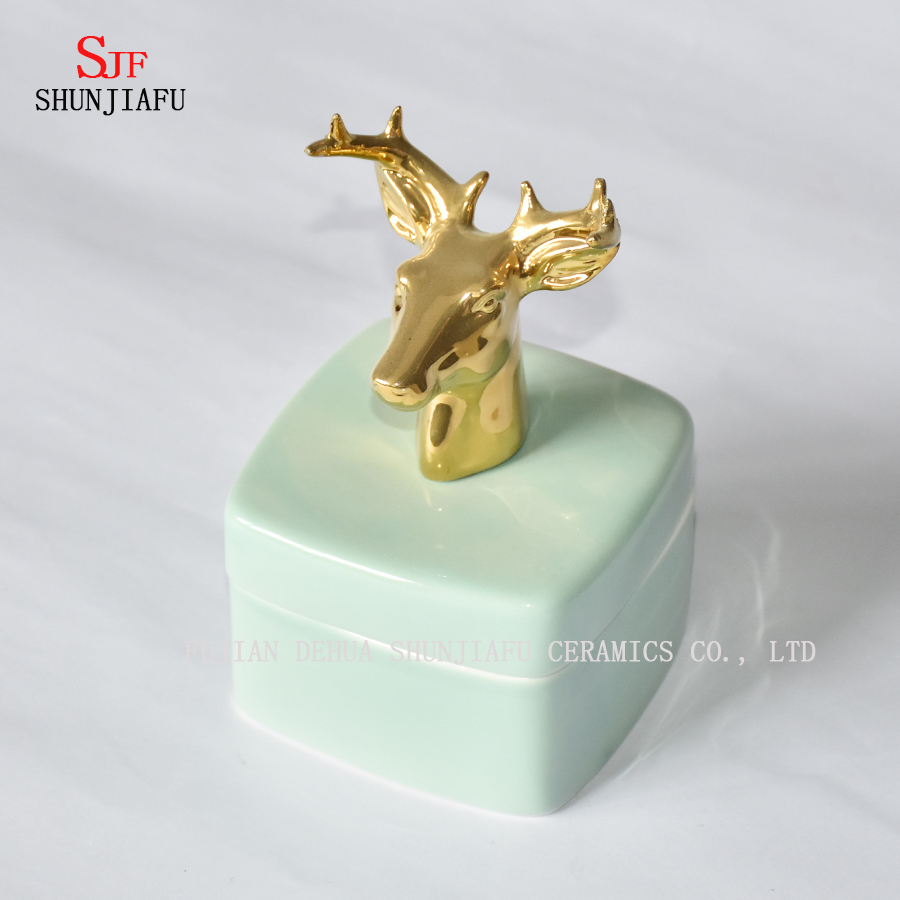Animal Shape; Ceramic Box, Jewellery Box