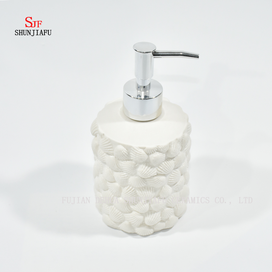 3piece White Ceramic Bathroom Accessory Set /, Tumbler, Soap Dish & Dispense
