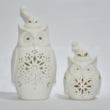 New Design, an Owl with a Christmas Hat / Candle Holder/Charistmas Gift