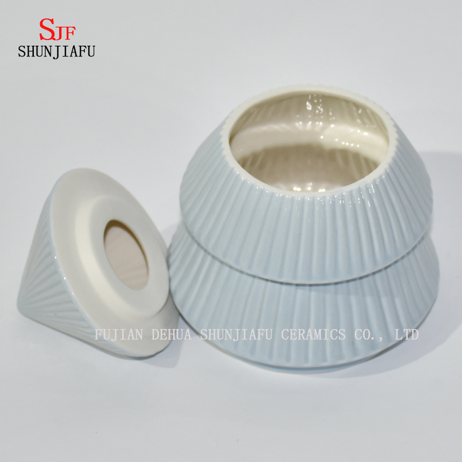 3 Layer Ceramic Canister blue