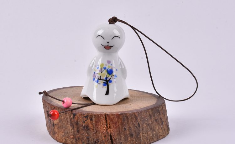 Lovely Japanese Sunny Dolls Garden Chimes Ceramic Wind Bells (Style may Vary)