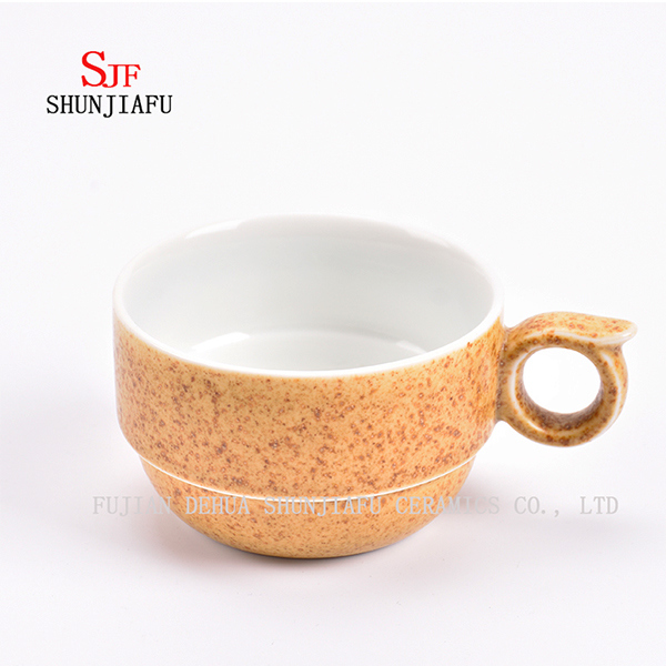 Handle Ceramic Mini Coffee Cups Customized