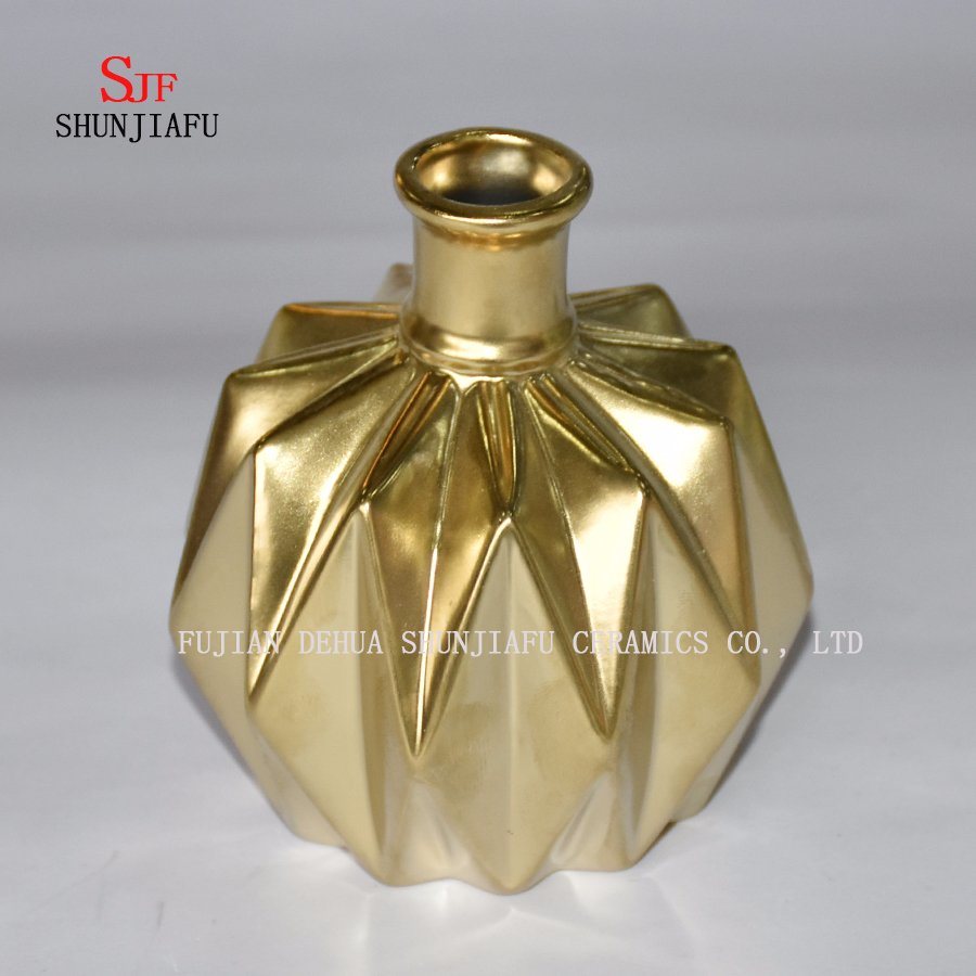 Modern Fashion Homedecoration Electroplating Ceramic Vases