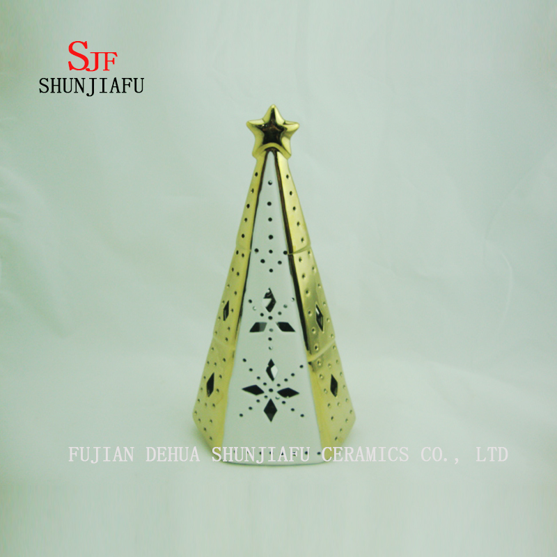 The Christmas Tree Home Furnishing Decorative Ceramic Candlestick Ornaments Gifts Decor