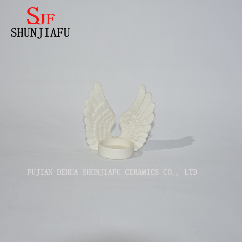 Angel Wings Ceramic Candlestick Ornaments/Home /Christmas Decorations