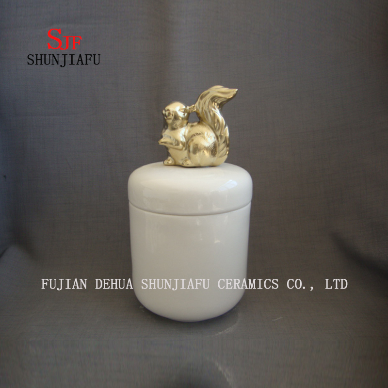 The Squirrel Jewelry Box, Ceramic Trinket Keepsake Box