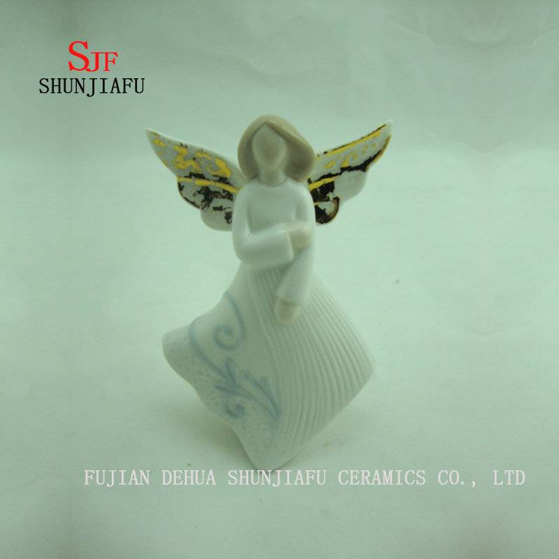 4 PCS / a Variety of Design Ceramic Angel Furnishing Articles/D