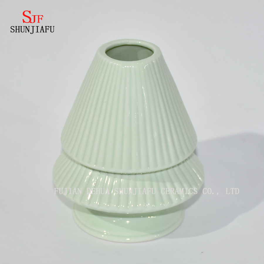 3 Layer Ceramic Canister Green