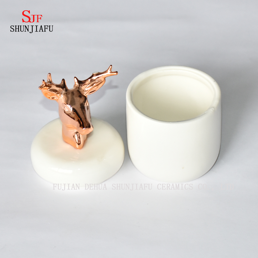Antelope Shape Ceramic Box, Jewellery Box