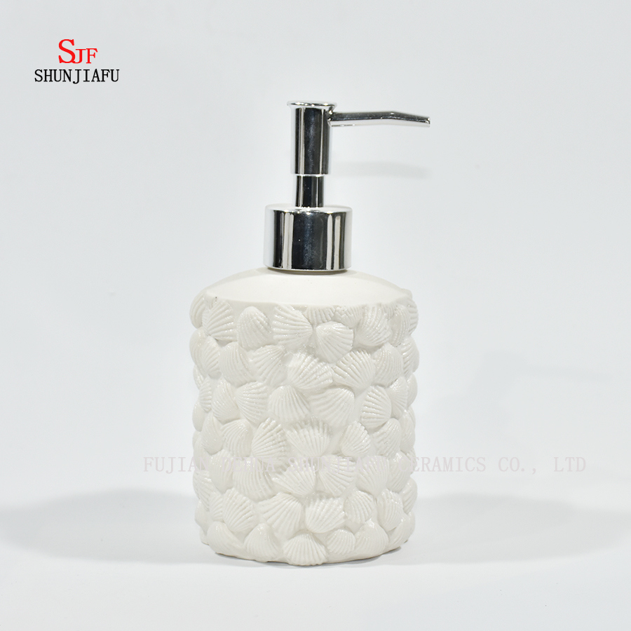 3piece White Ceramic Bathroom Accessory Set /, Tumbler, Soap Dish & Dispense