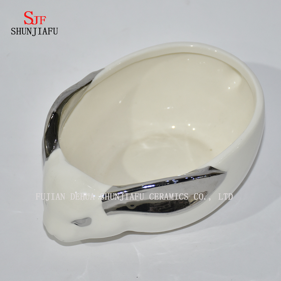 Elephant Shape Ceramic Bathtub Soap Dish /Plate
