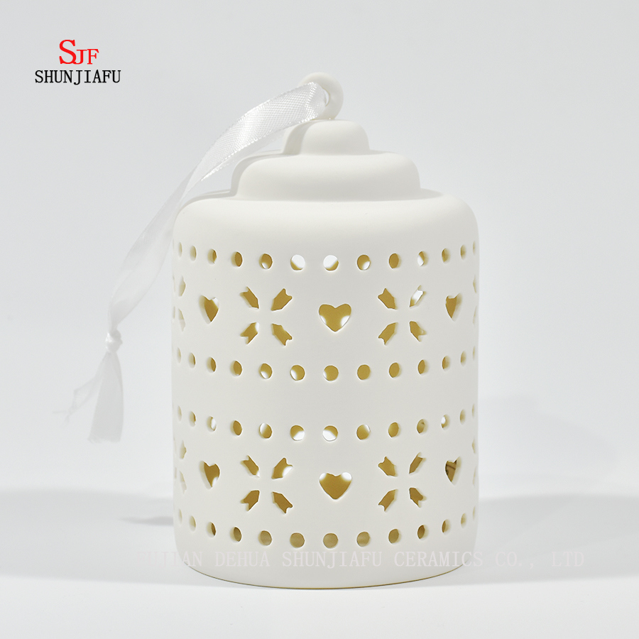 Ceramic Tealight Holder Candleholder Candle Holder for Tea Lights Carved by Machine/C