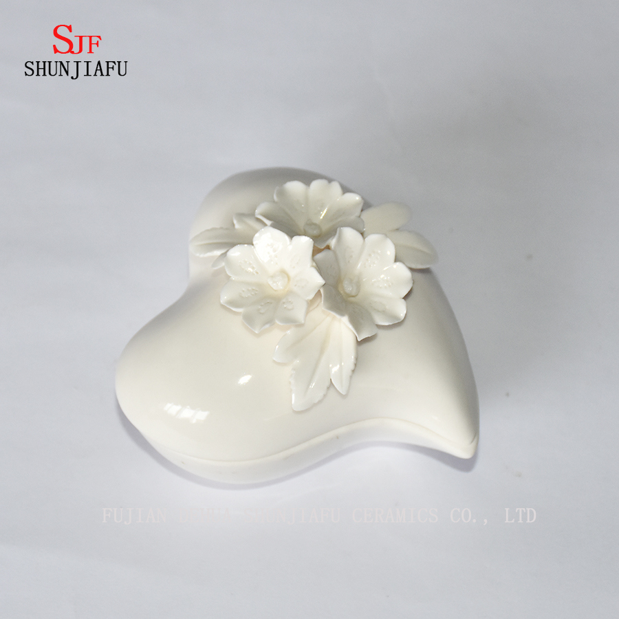 Love Shape Jewelry Organizer, Ceramic Jewelry Box