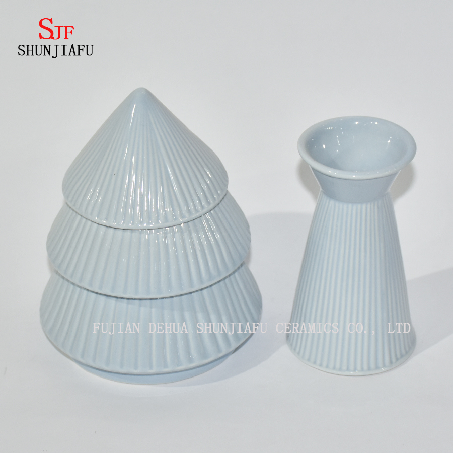 3 Layer Ceramic Canister blue