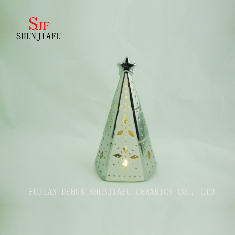 The Christmas Tree Home Furnishing Decorative Ceramic Candlestick Ornaments Gifts Decor