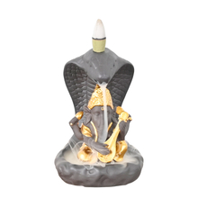 Ganesha and snake style sculptures Ganesha Style Design Ceramic Waterfall Backflow Incense Burner