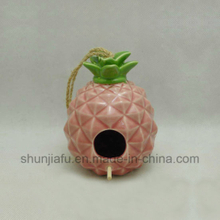 Gifts & Decor Ceramic Love Shack Bird House with Pineapple Shaped
