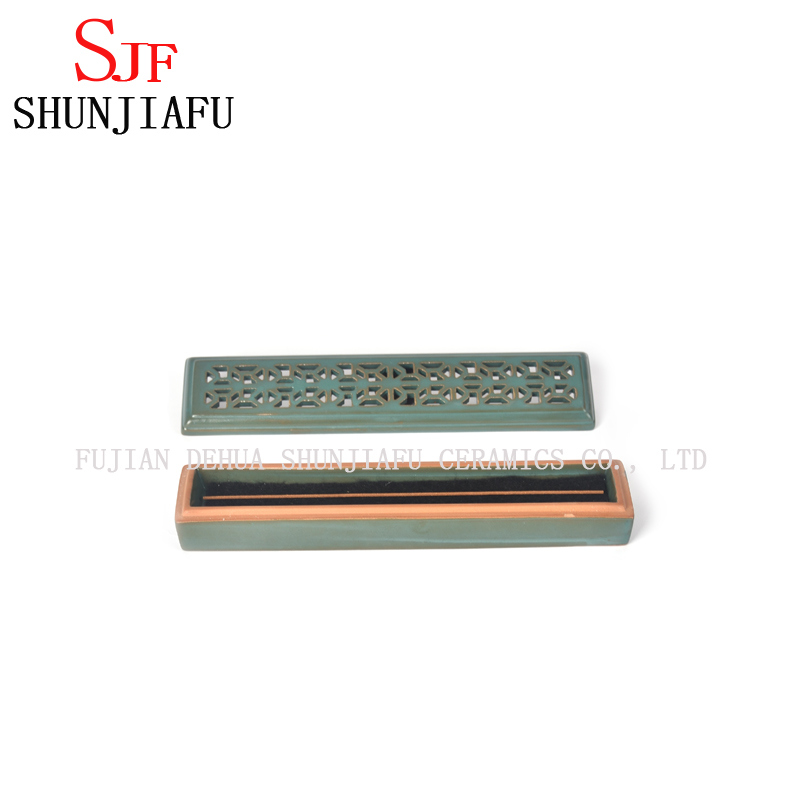 Ceramic Incense Holder Inserted Box Four Colors