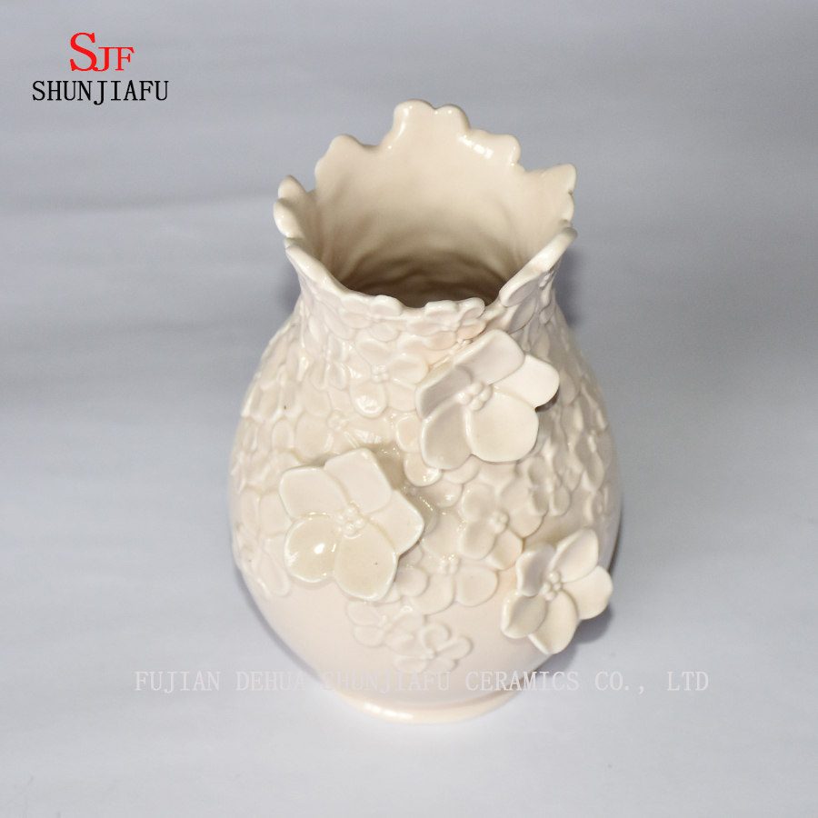 Handwork White modern Vase Home Choice Decorative Ceramic Vase, Gifts for Girlfriends, Moms, Birthdays and Weddings