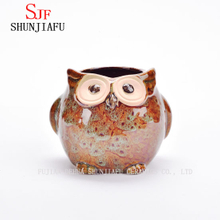 Ceramic Cartoon Owl Planter Porcelain Animal Flowerpot /E