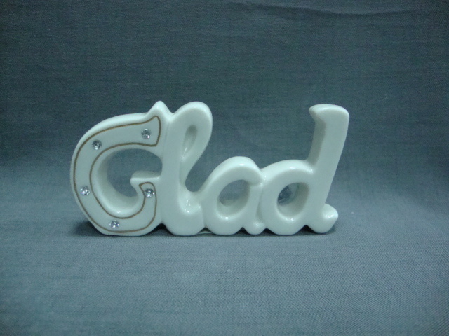 Ceramic Letter Decoration for Home /Festival /Office /SPA Decortation/B