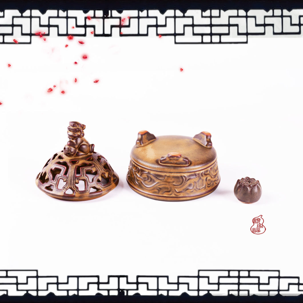 a Single Lion Incense Burner Classical Style Incense Burner Censer