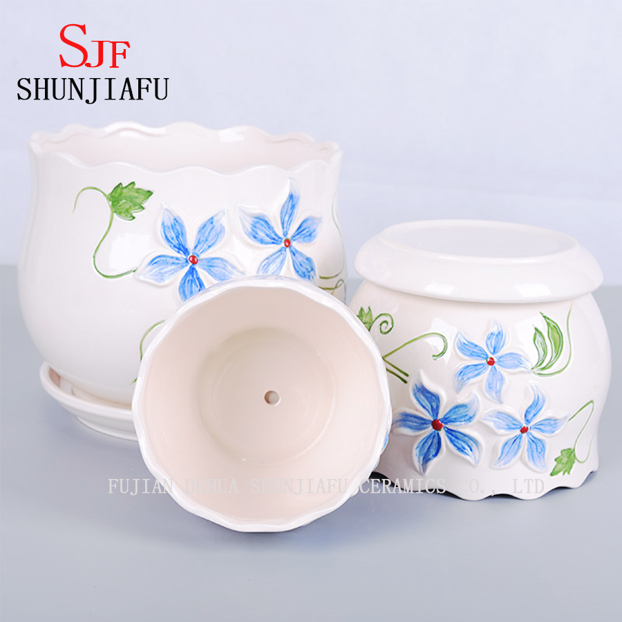 Fresh Quietly Elegant Ceramic Flowerpot