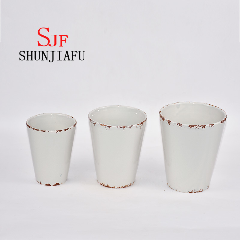 3 Size Vintage Decorative Ceramic Plant Mister Pumpkin Flowerpot