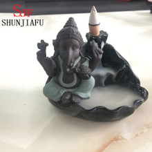 Ceramic Ganesh Incense Burner for Home Decoration