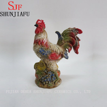 Rooster Cock Chick Ceramic Pottery Animal Figurine