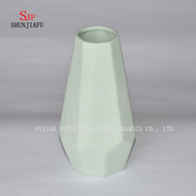 Geometric Shape. Ceramic Flower Vases Ornaments Home Decor/Light Green