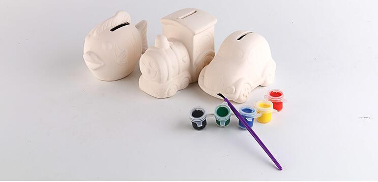 Ceramic DIY Oil Painting by Numbers with Halloween Design.