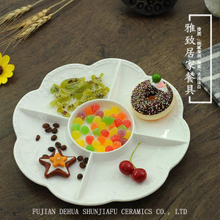 Exquisite Cceramic Fruit Plate Afternoon Tea Tray Cake Dessert