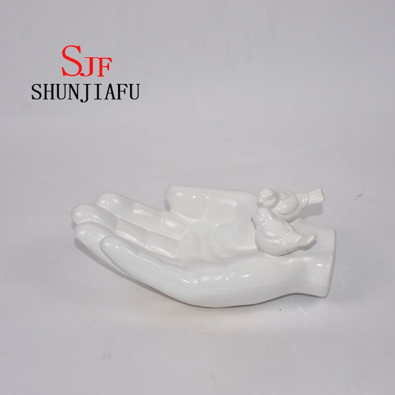 Ceramic Bergamot Snack or Fruit Plate/ Dish for Kitchenware (Blue)