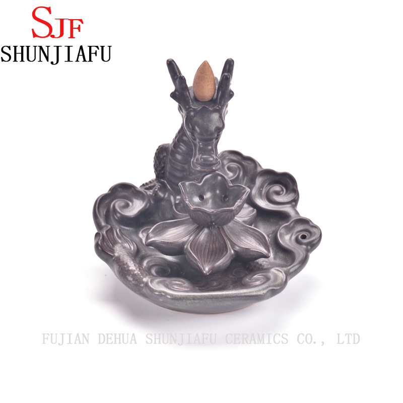 Ceramic Dragon Backflow Incense Burner
