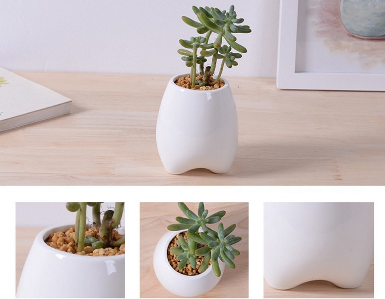 Ivory Creative Personality Fashion Ceramic Flower Pot