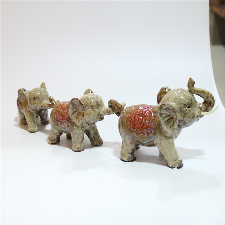 Ceramic Animal Elephant Home Office Decoration Furnishing