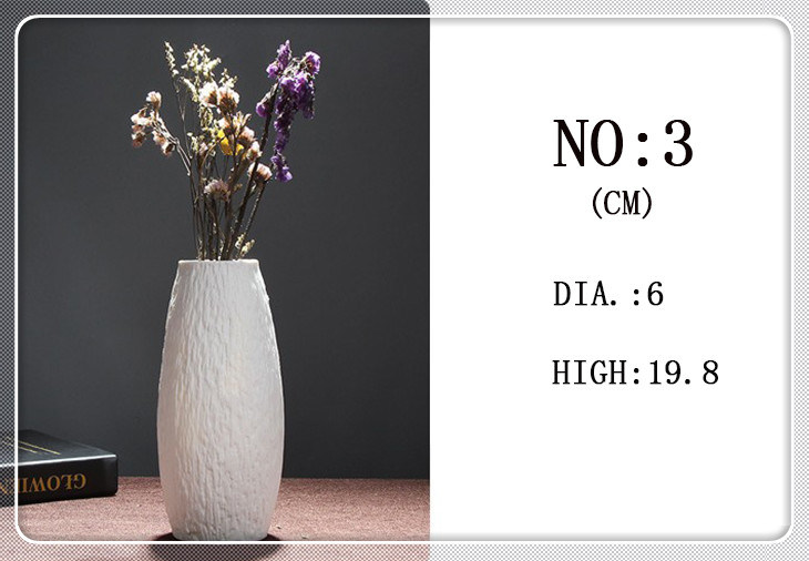 Wholesale Factory Price Various Elegant White Ceramic Porcelain Flower Vase