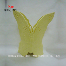 4 Colors, Multi-Function Butterfly Table Ceramic Vase for Flower or Chopsticks Tube
