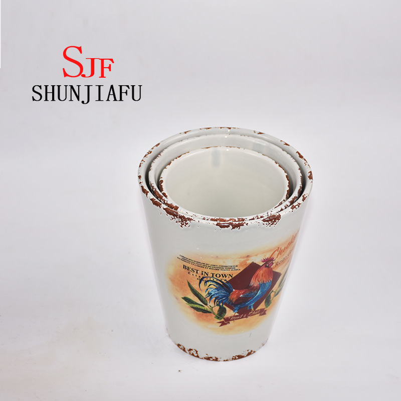 3 Size Vintage Decorative Ceramic Plant Mister Pumpkin Flowerpot