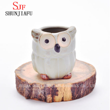 Promotion Gifts Mini Ceramic Owl Flower Pot