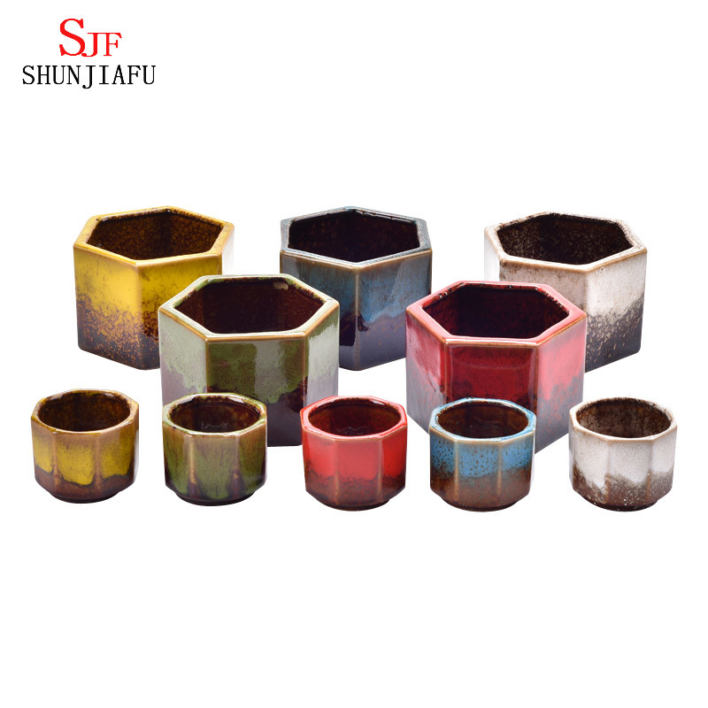 Gifts & Decor Ceramic Flowerpot Earthenware Planter