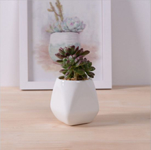 Ceramic White Flower Pot Mini Desktop Furnishing Articles