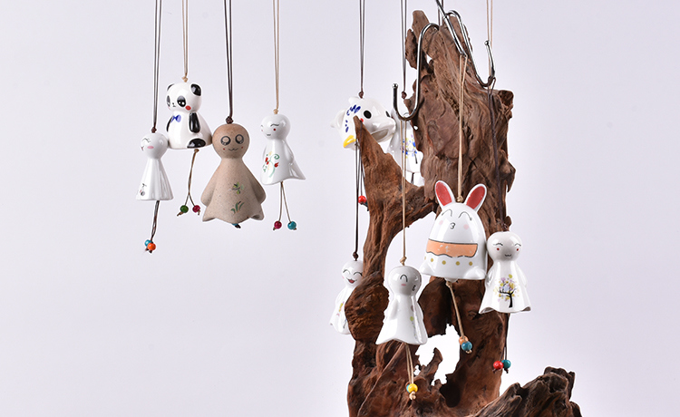 Processing Customized Various Cartoon Character Creative Ceramic Small Bells