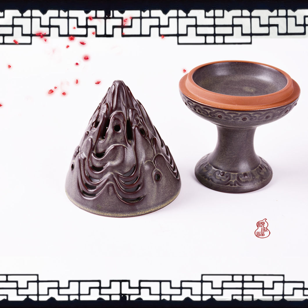 Ceramics Lotus Lantern Incense Burner Ceramic Handmade Sandalwood Censer Home Decoration