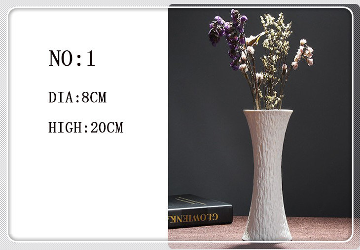Wholesale Factory Price Various Elegant White Ceramic Porcelain Flower Vase
