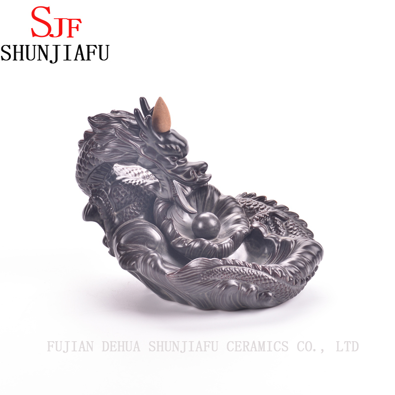 Ceramic Dragon Backflow Incense Burner